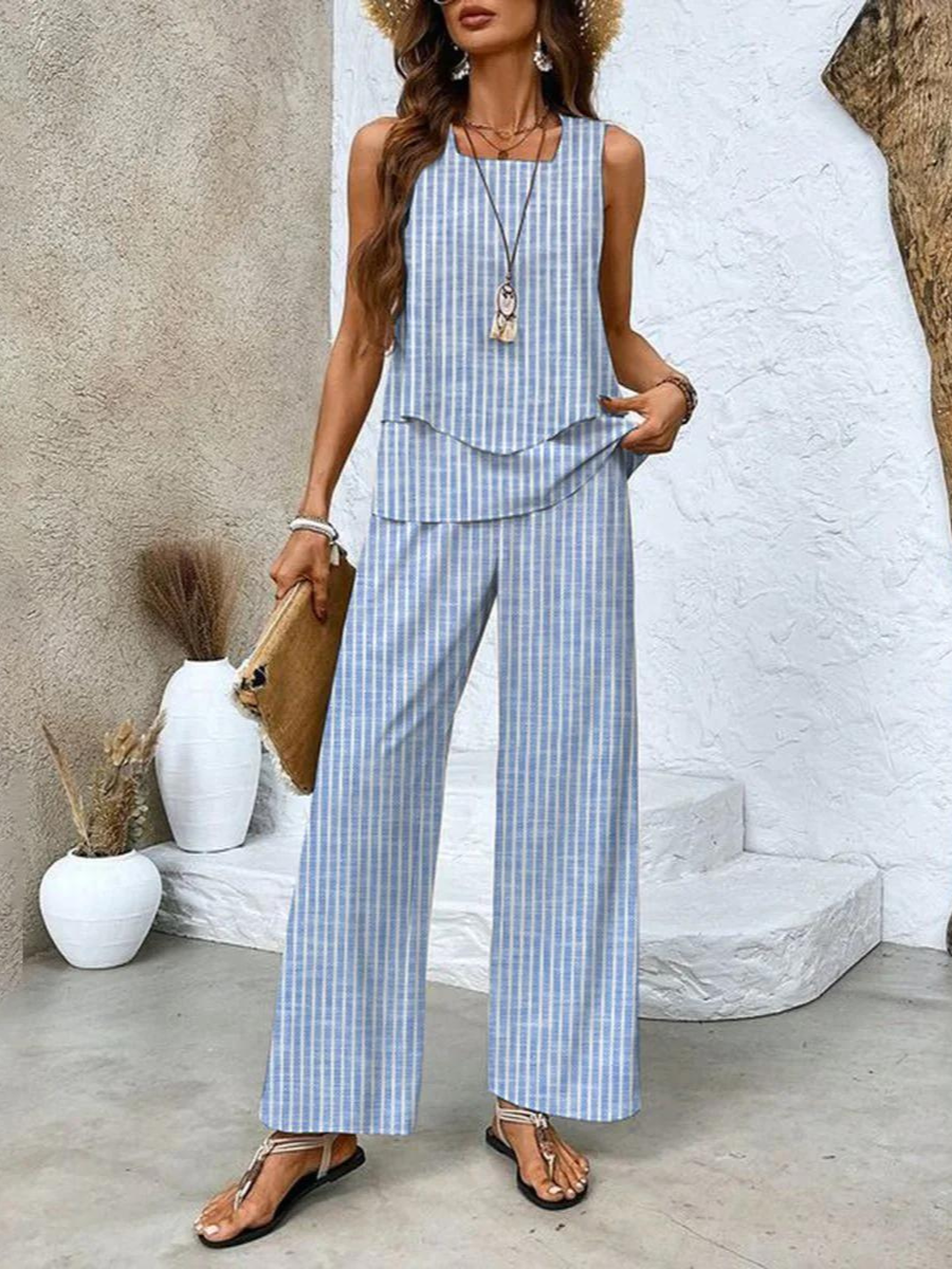 Portofino Two-Piece Wide-Leg Set