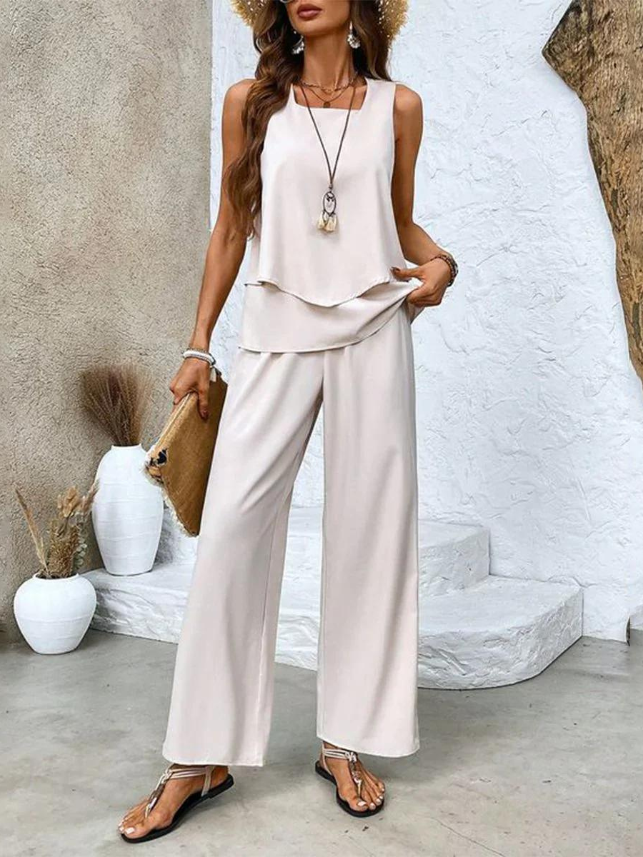 Portofino Two-Piece Wide-Leg Set