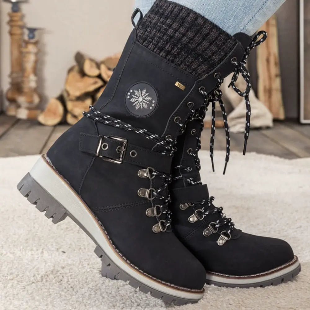 Winter Lace-Up Snow Boots