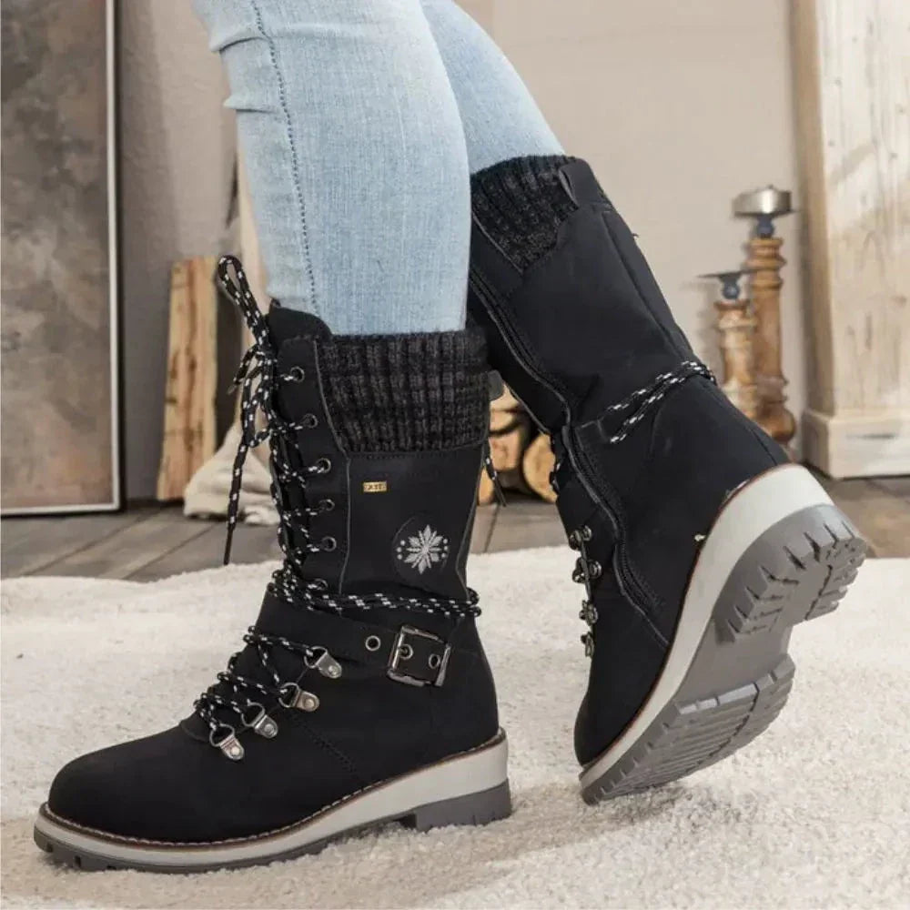 Winter Lace-Up Snow Boots