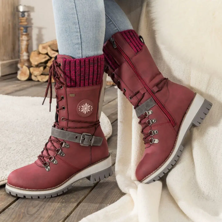 Winter Lace-Up Snow Boots