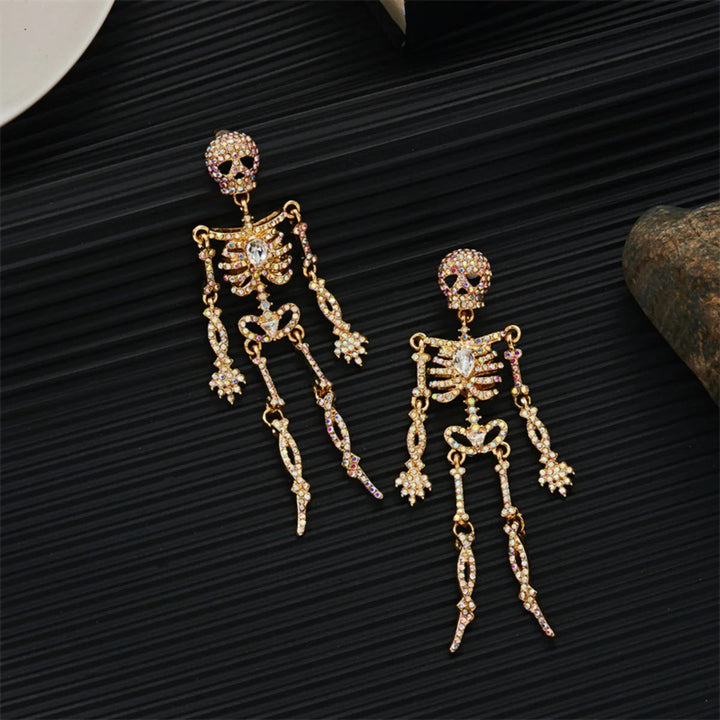 Lyra Skeleton Drop Earrings