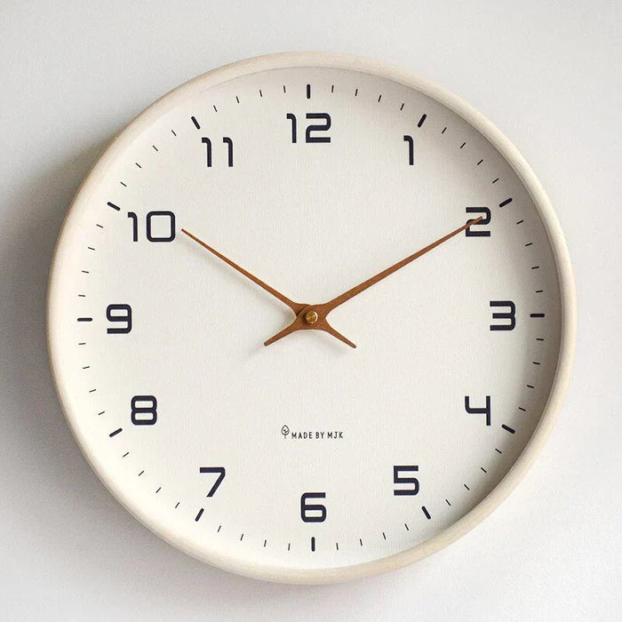Minimalist Wooden Wall Clock – Silent Quartz Movement
