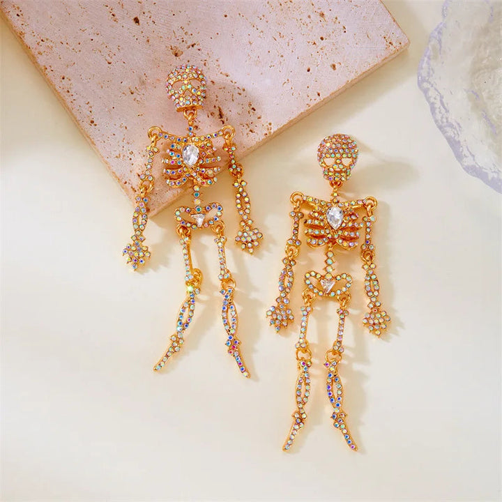 Lyra Skeleton Drop Earrings