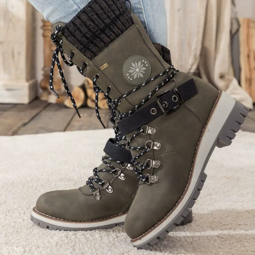 Winter Lace-Up Snow Boots