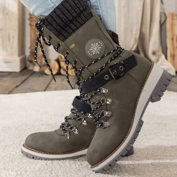 Winter Lace-Up Snow Boots