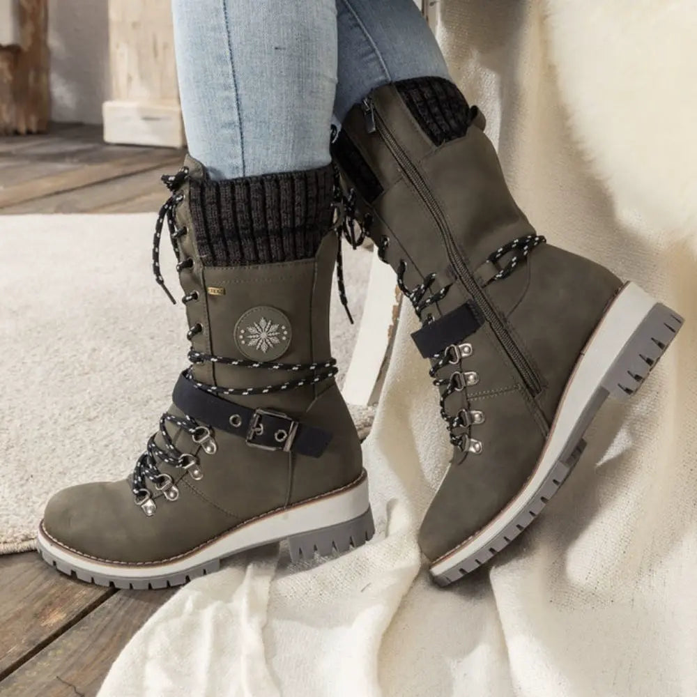 Winter Lace-Up Snow Boots