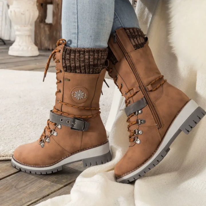 Winter Lace-Up Snow Boots