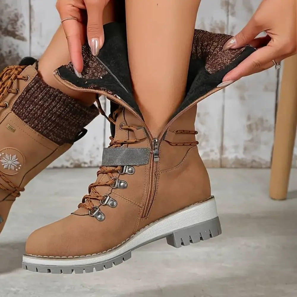 Winter Lace-Up Snow Boots