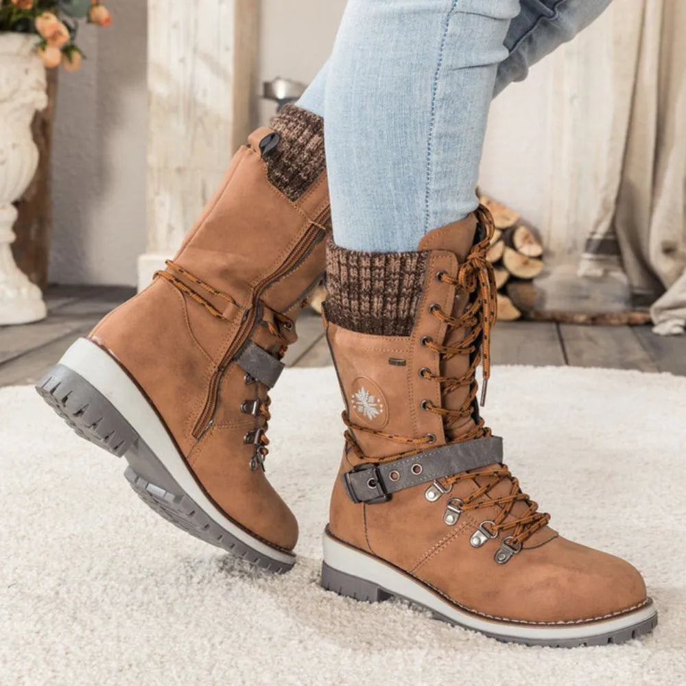 Winter Lace-Up Snow Boots