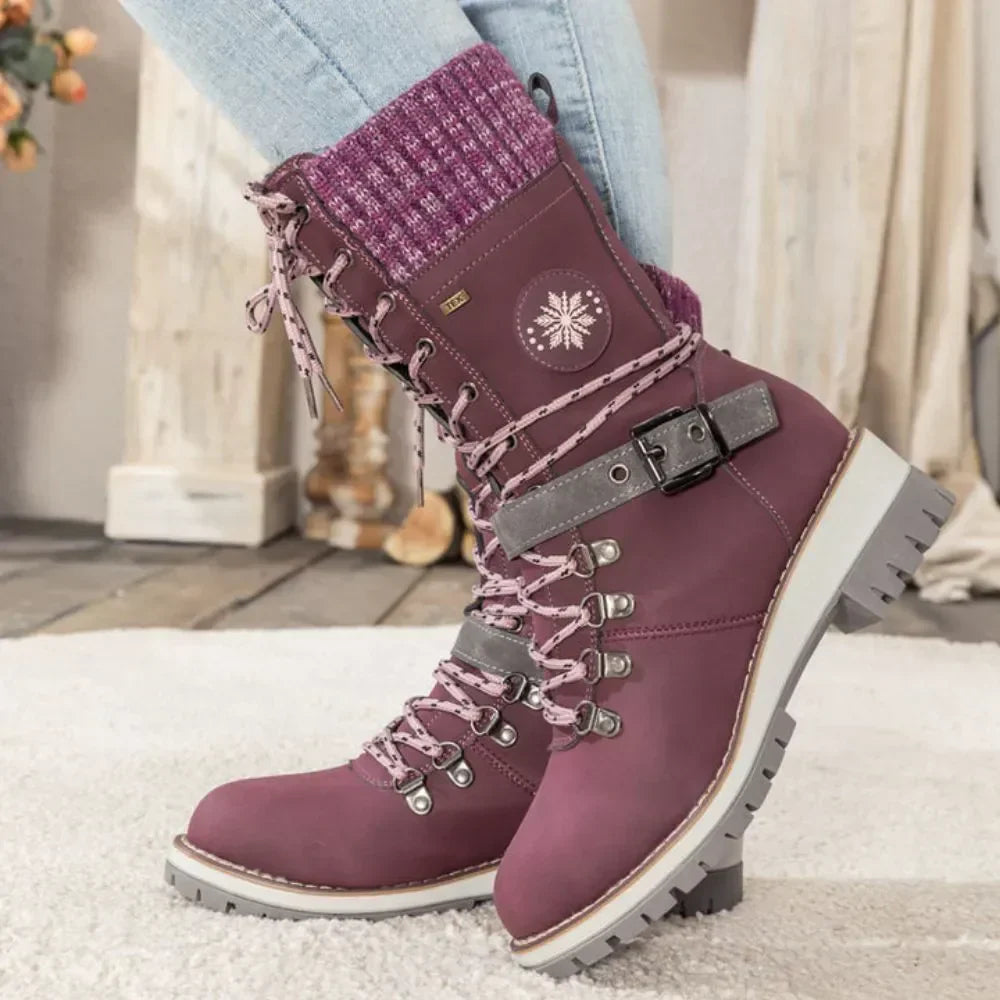 Winter Lace-Up Snow Boots