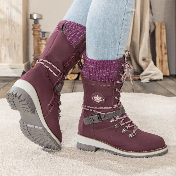 Winter Lace-Up Snow Boots