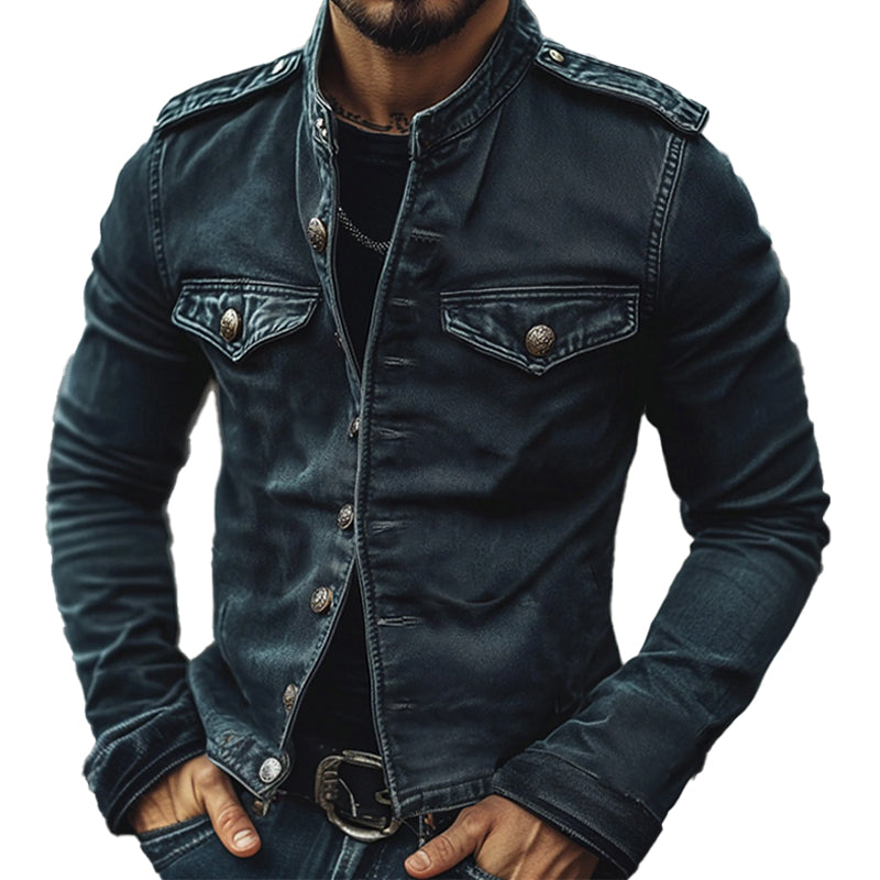 Camden Stand Collar Denim Jacket