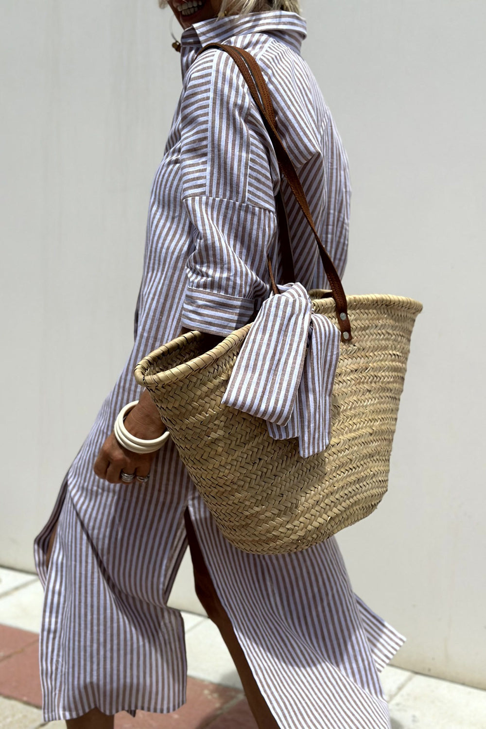 Briar Striped Shirt Dress