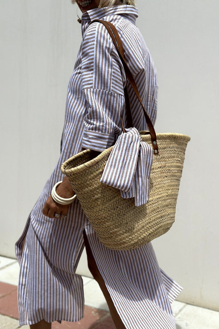 Briar Striped Shirt Dress