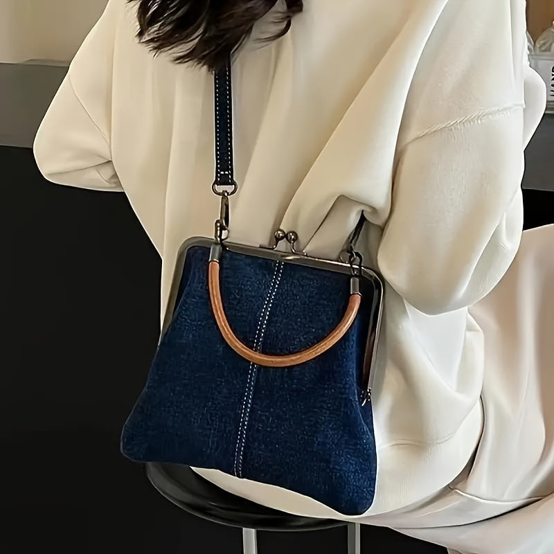 Riviera Vintage Denim Shoulder Bag