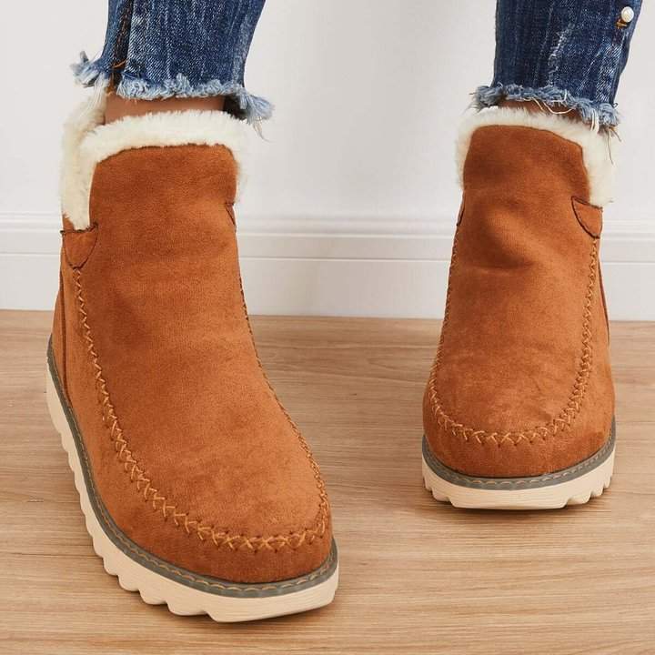 CozyStep™ Waterproof Ankle Snow Boots with Plush Fur Lining