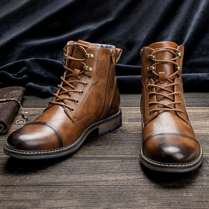 Bridgemont Rugged Leather Boots