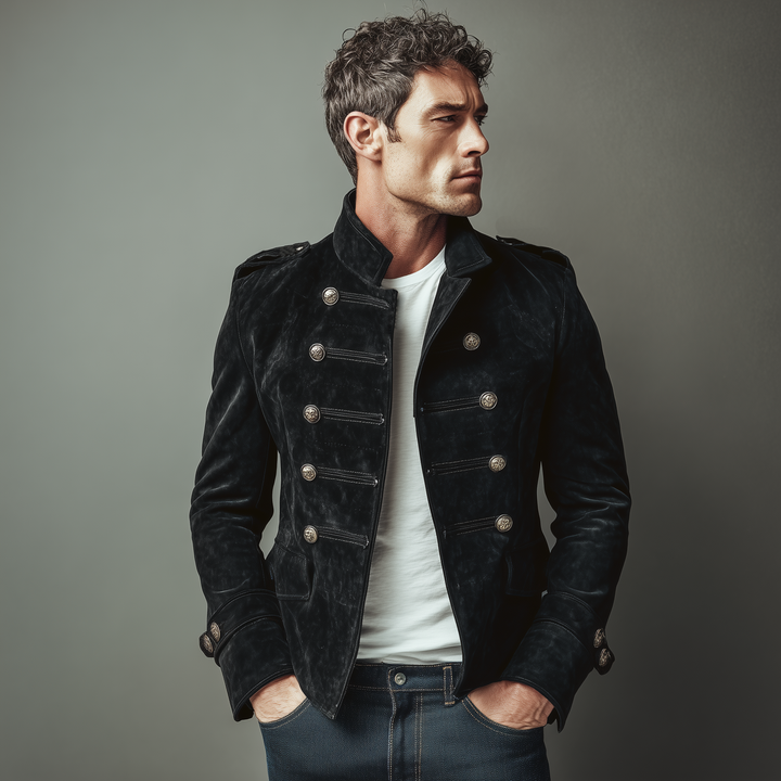 Warwick Suede Double Breasted Jacket