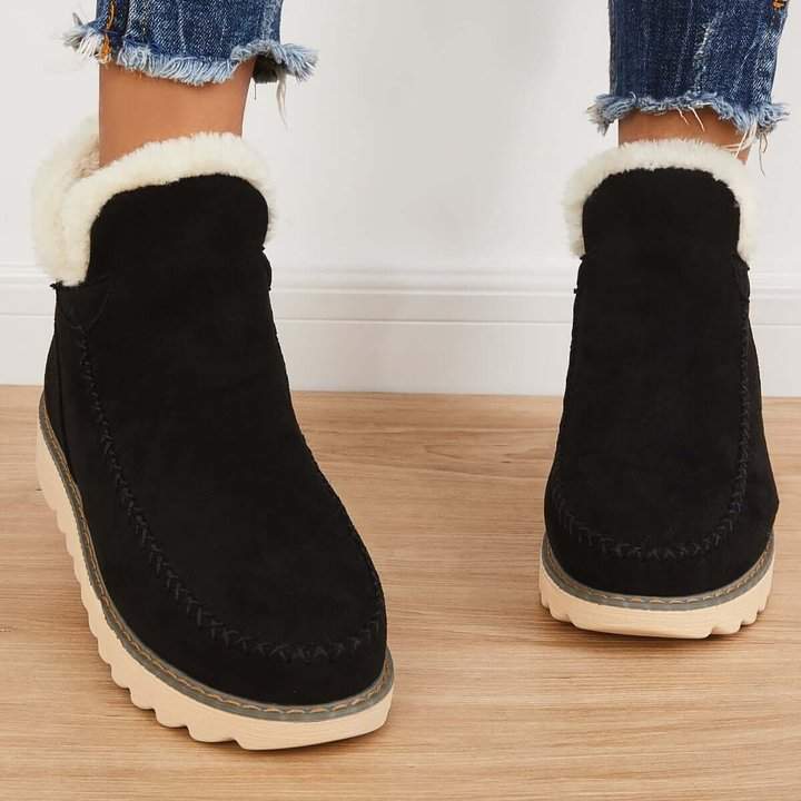 CozyStep™ Waterproof Ankle Snow Boots with Plush Fur Lining
