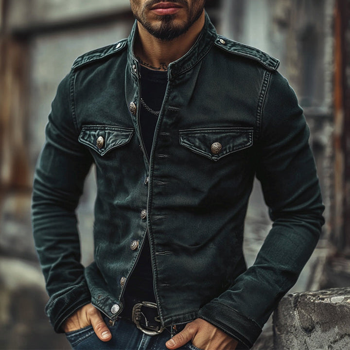 Camden Stand Collar Denim Jacket