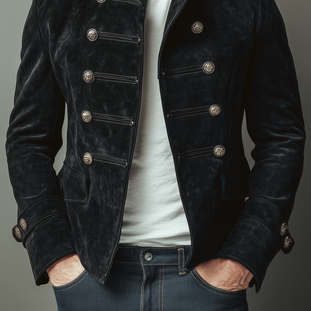 Warwick Suede Double Breasted Jacket