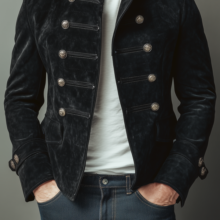 Warwick Suede Double Breasted Jacket