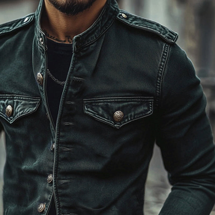 Camden Stand Collar Denim Jacket