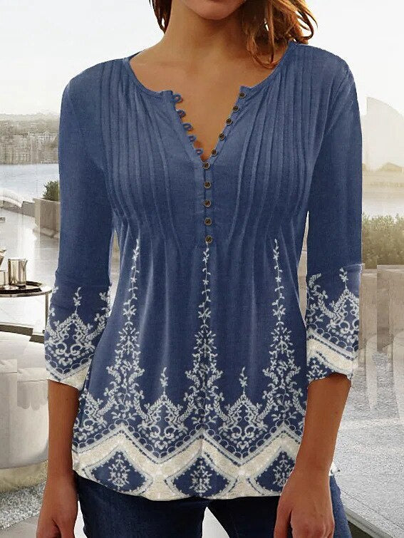 Marlowna V-Neck Blouse