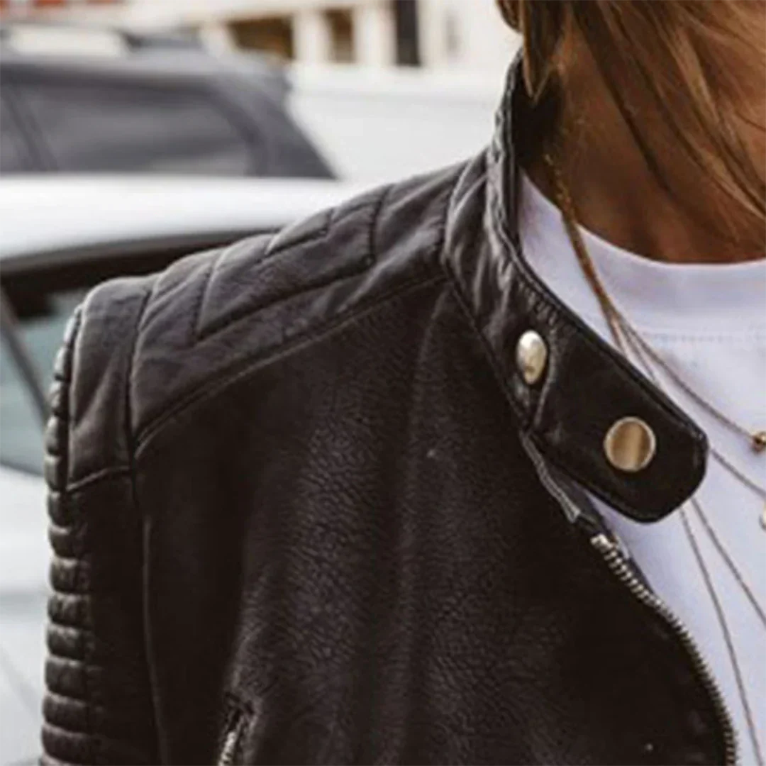 Selina Leather Moto Jacket