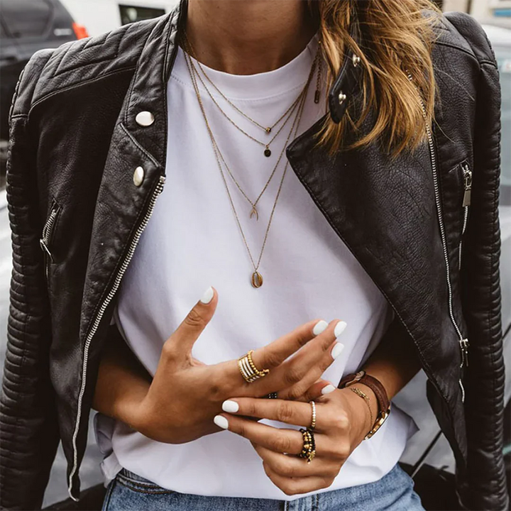 Selina Leather Moto Jacket