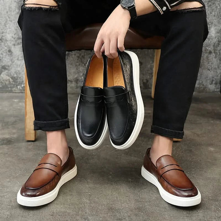 Malden Casual Leather Penny Loafers