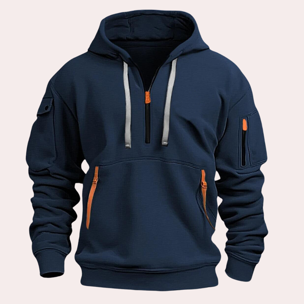 Tactical Half-Zip Utility Hoodie