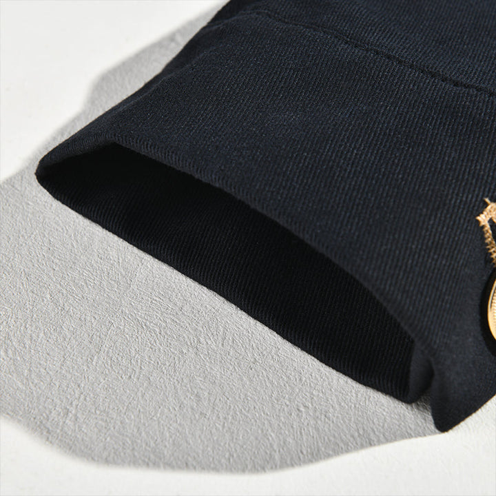 Dover Stand Collar Button Jacket