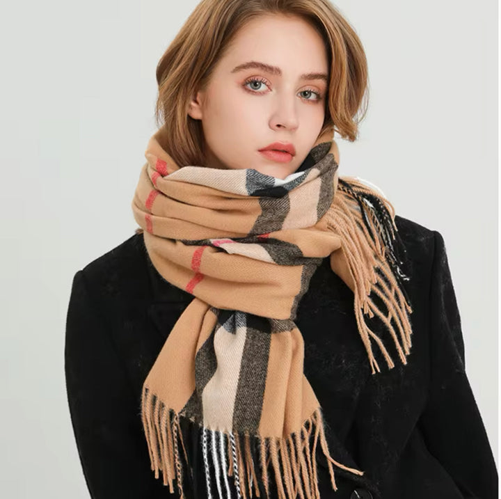 Harbor Check Woven Scarf