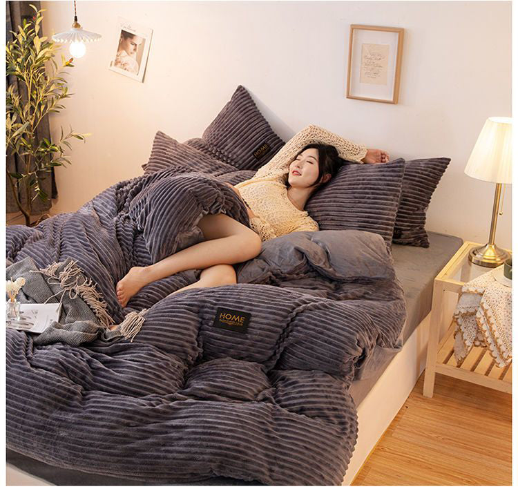 Ultra Soft Corduroy Duvet Cover Set