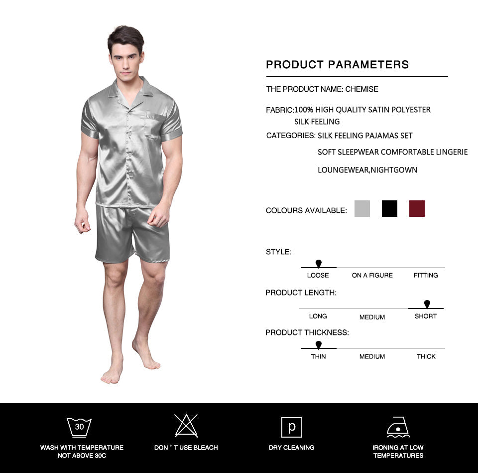 Crimson Vale Silk Lounge Set