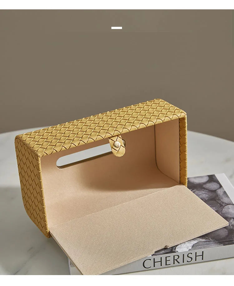 Liora Woven Tissue Box Cover