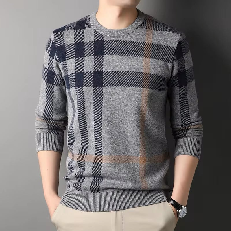 Ridgeway Check Knit Sweater