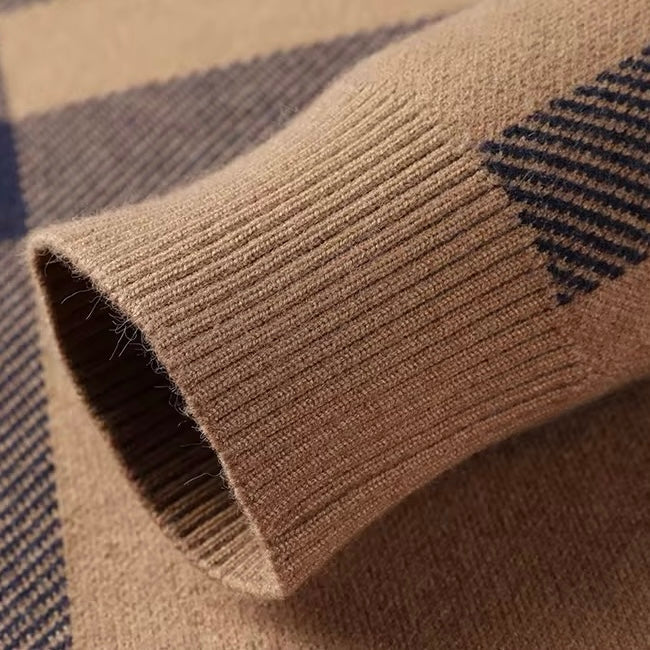Ridgeway Check Knit Sweater