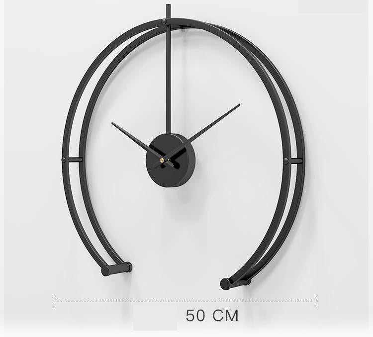 Modern Frameless Wall Clock – Minimalist Gold Metal Design