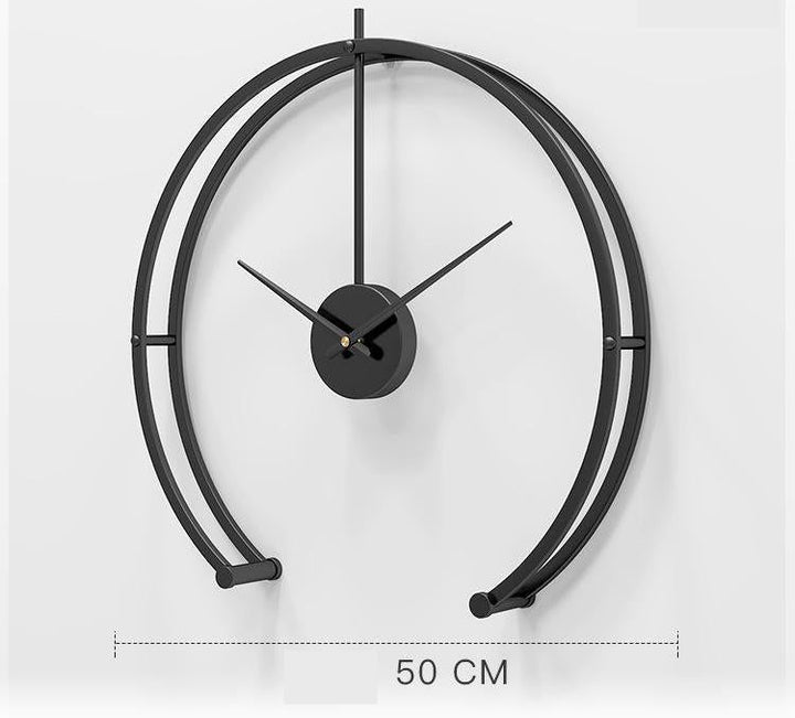 Modern Frameless Wall Clock – Minimalist Gold Metal Design