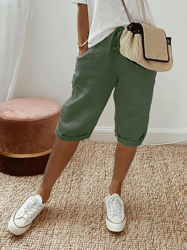 Women’s Lightweight Cotton Knee-Length Pants