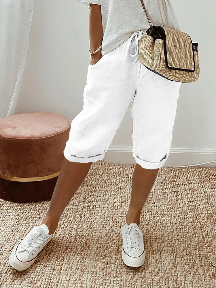 Women’s Lightweight Cotton Knee-Length Pants