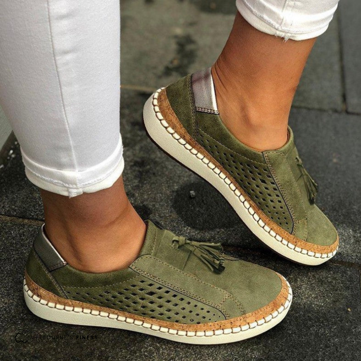 Women’s Perforated Slip-On Shoes