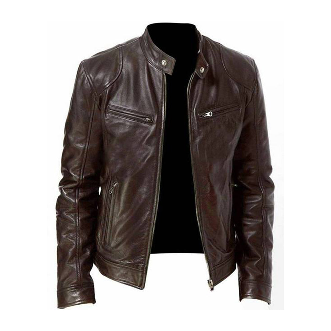Classic Leather Moto Jacket