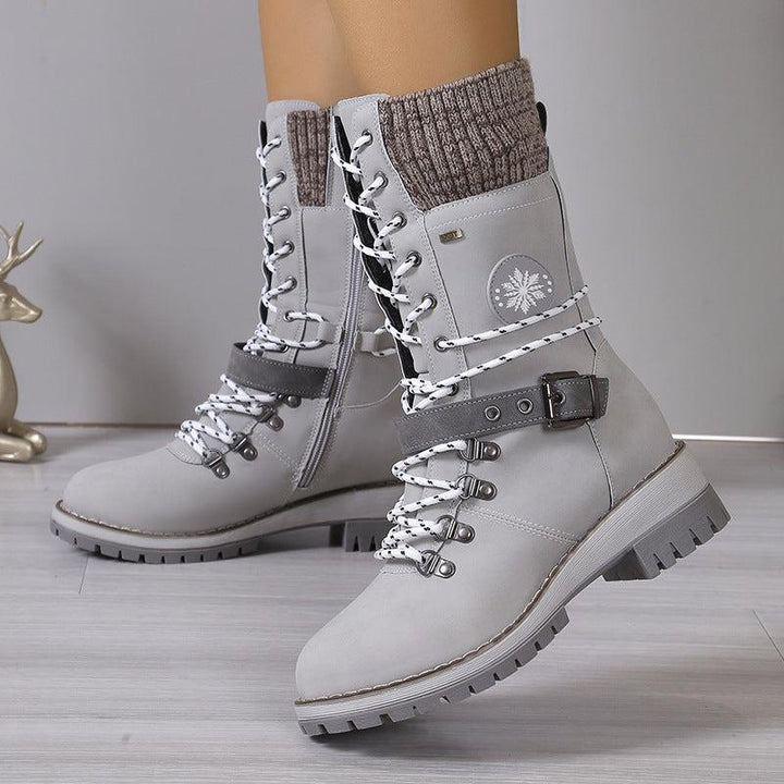 Winter Lace-Up Snow Boots
