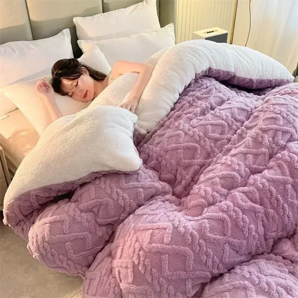 Faux Lambswool Weighted Blanket