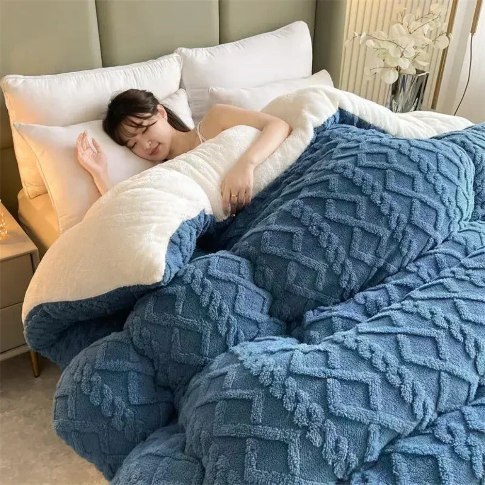 Faux Lambswool Weighted Blanket