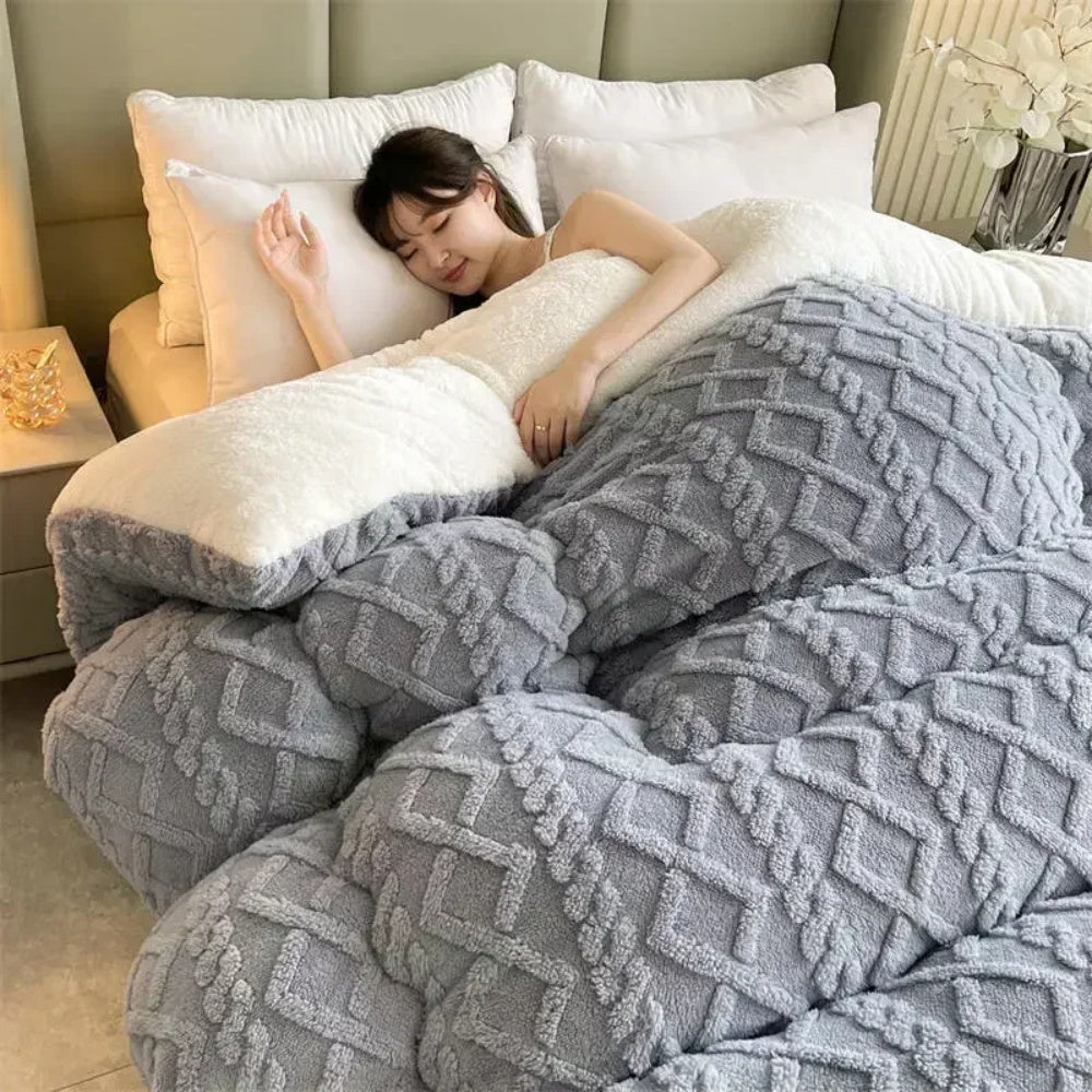 Faux Lambswool Weighted Blanket